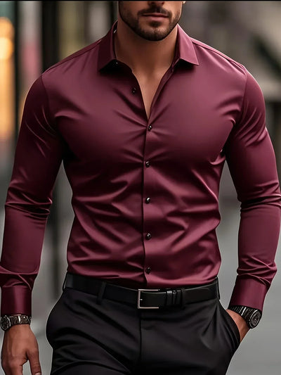 Valestra™ | Elegante camicia a maniche lunghe con bottoni