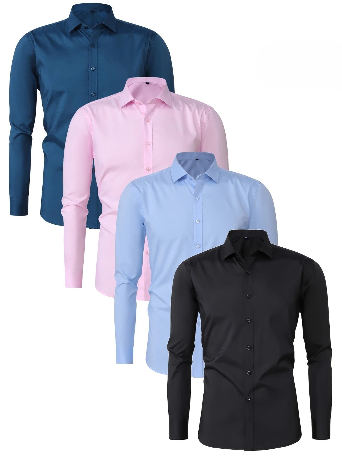 Valestra™ | Elegante camicia a maniche lunghe con bottoni