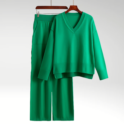 Valestra™ | Set Due Pezzi Luxe con Collo a V