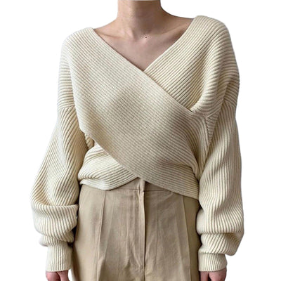 Valestra™ | Pull in maglia incrociata chic