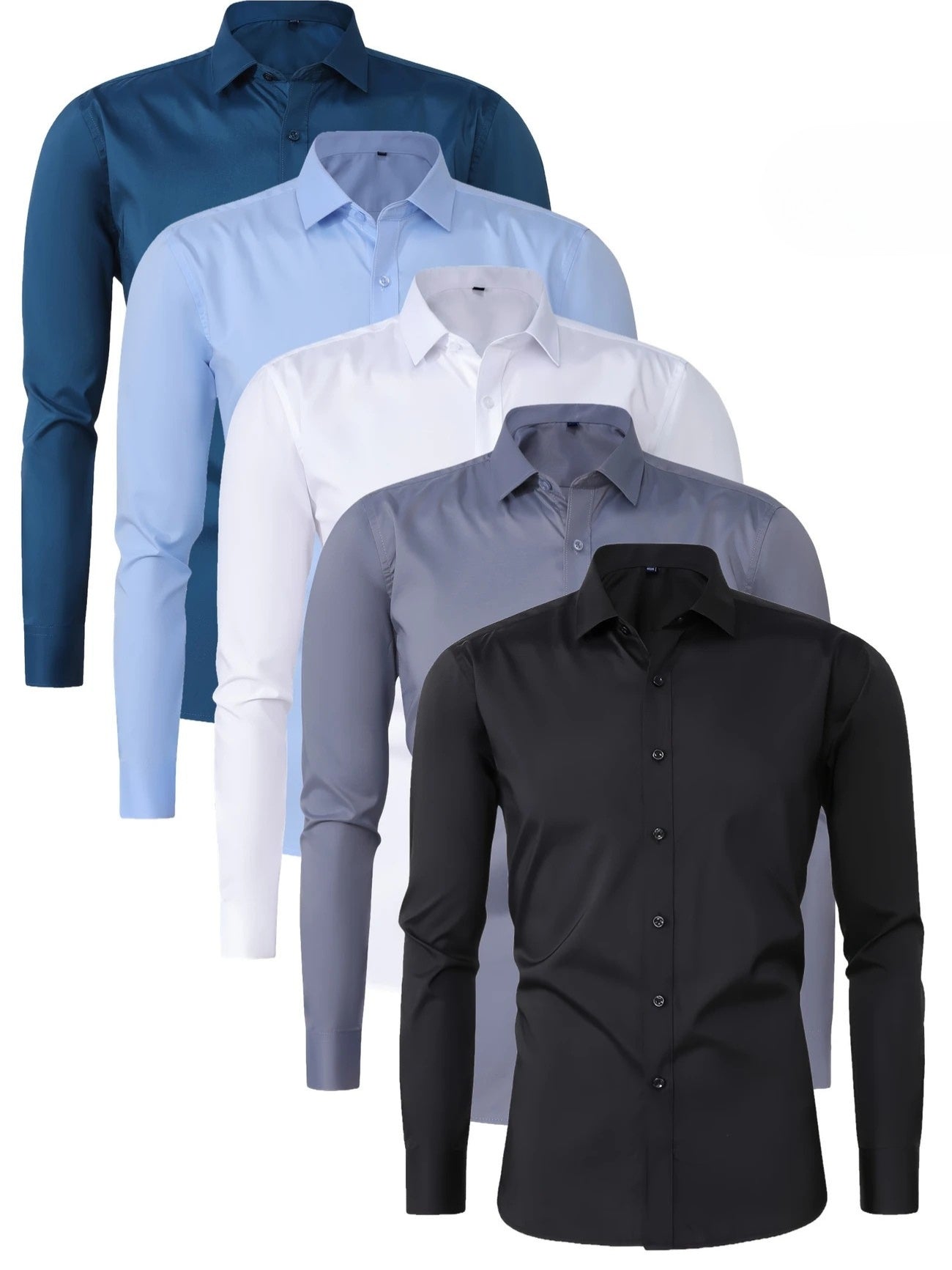 Valestra™ | Elegante camicia a maniche lunghe con bottoni