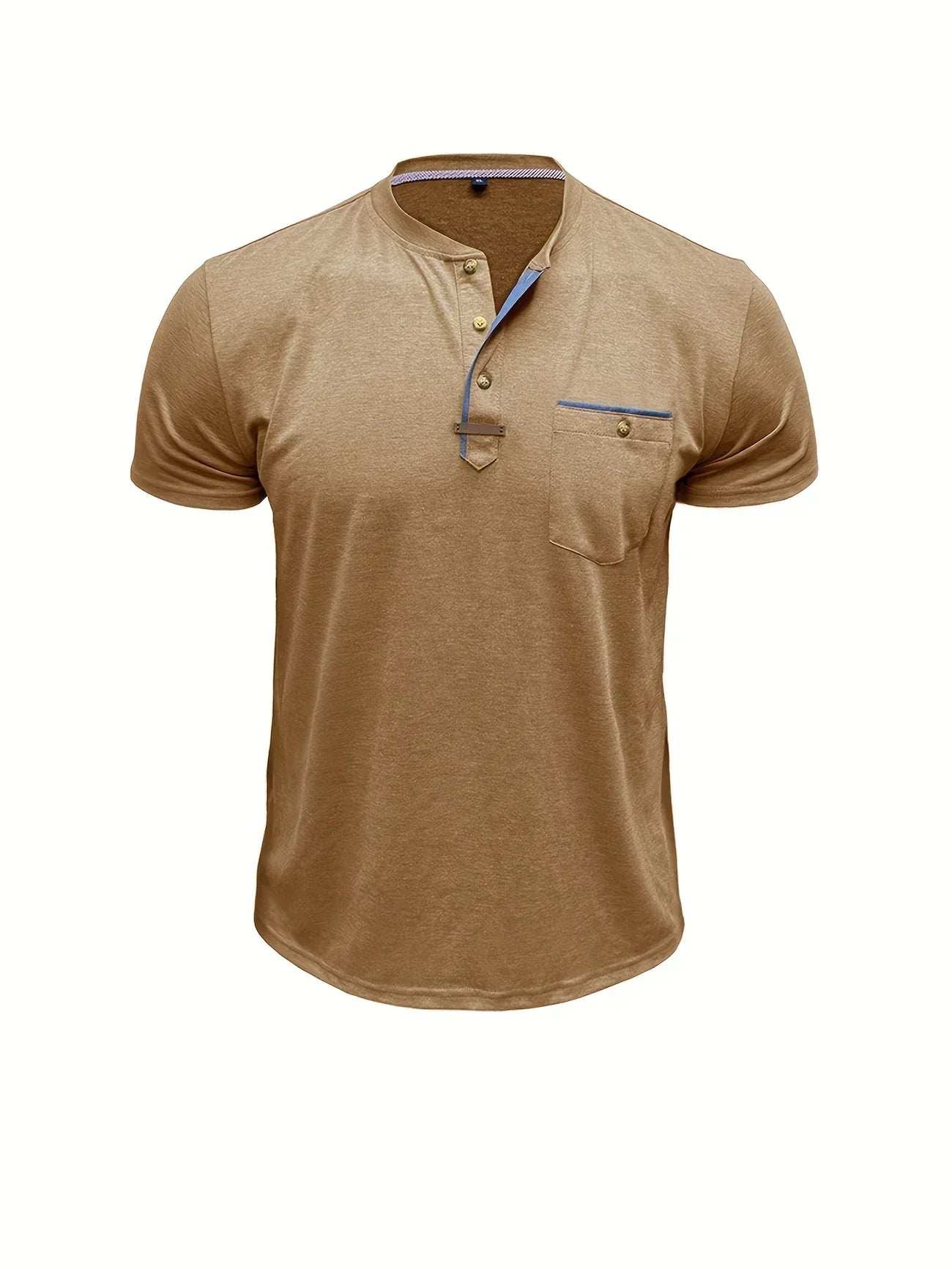 Valestra™ | T-shirt elegante con colletto rotondo e tasca