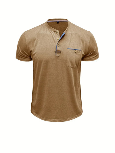 Valestra™ | T-shirt elegante con colletto rotondo e tasca