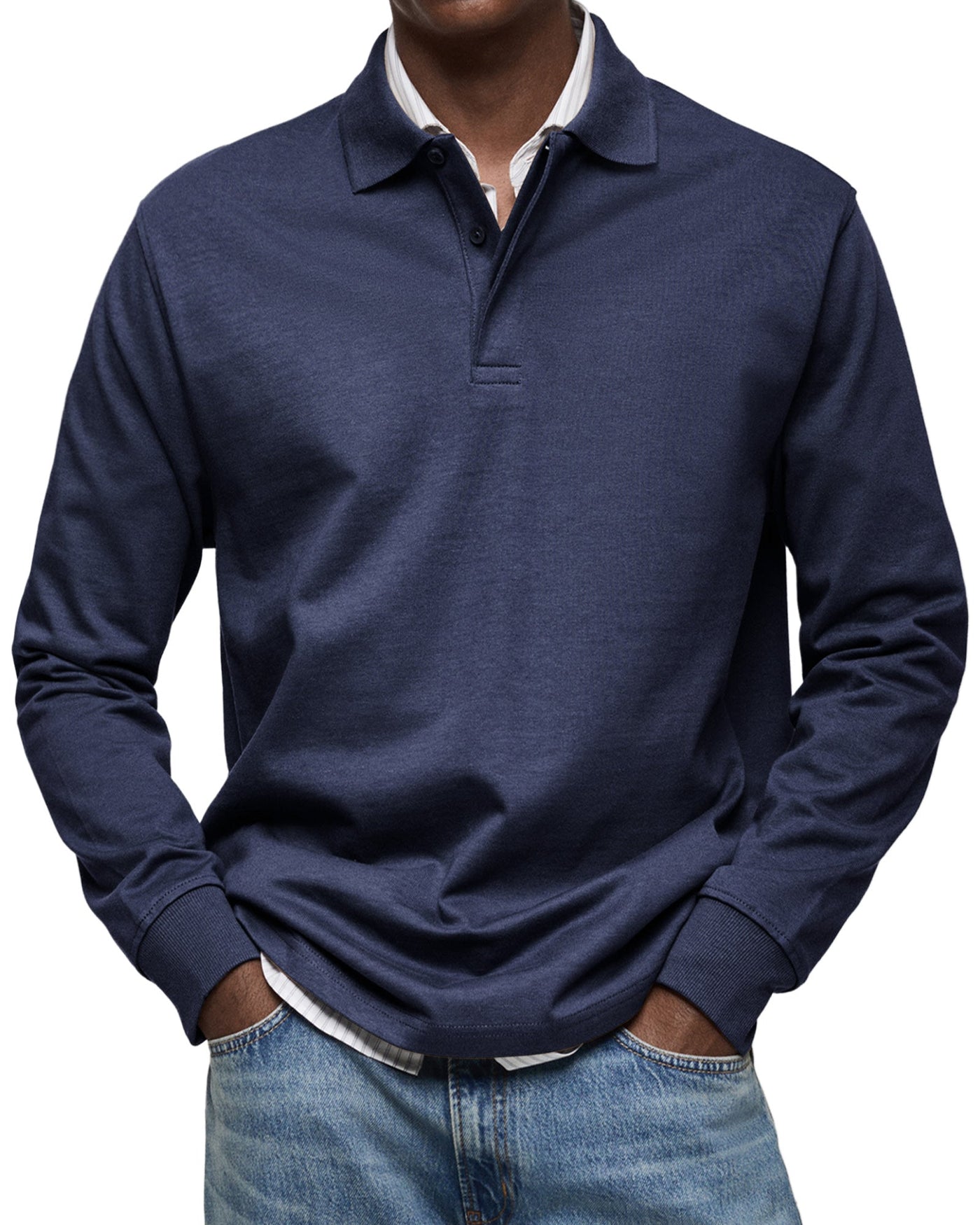 Valestra™ | Camicia polo casual a maniche lunghe