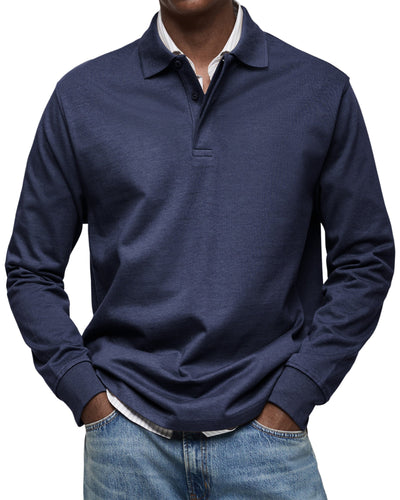Valestra™ | Camicia polo casual a maniche lunghe
