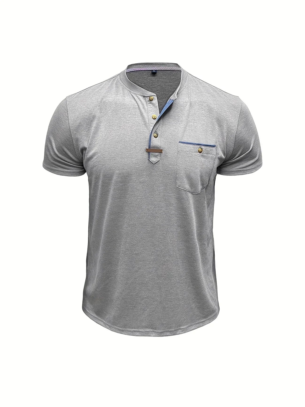Valestra™ | T-shirt elegante con colletto rotondo e tasca