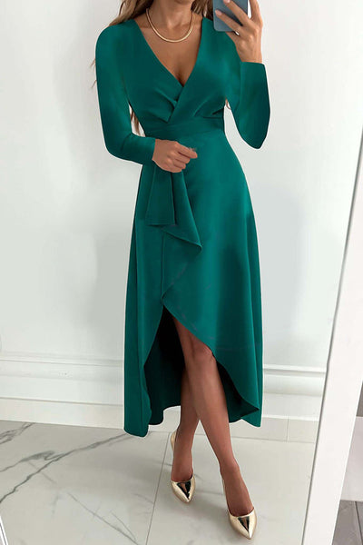 Valestra | Long Sleeve Midi Dress