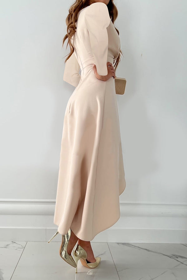Valestra | Long Sleeve Midi Dress