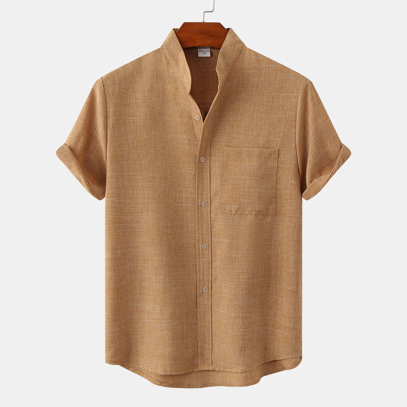 Valestra™ | Camicia in cotone unita con bottoni.