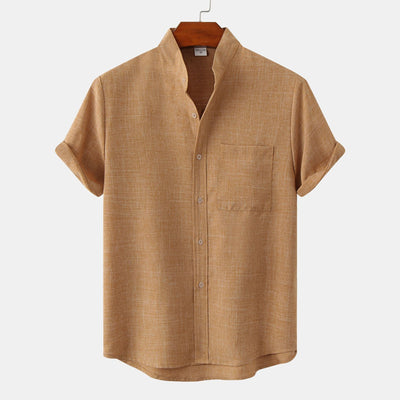 Valestra™ | Camicia in cotone unita con bottoni.