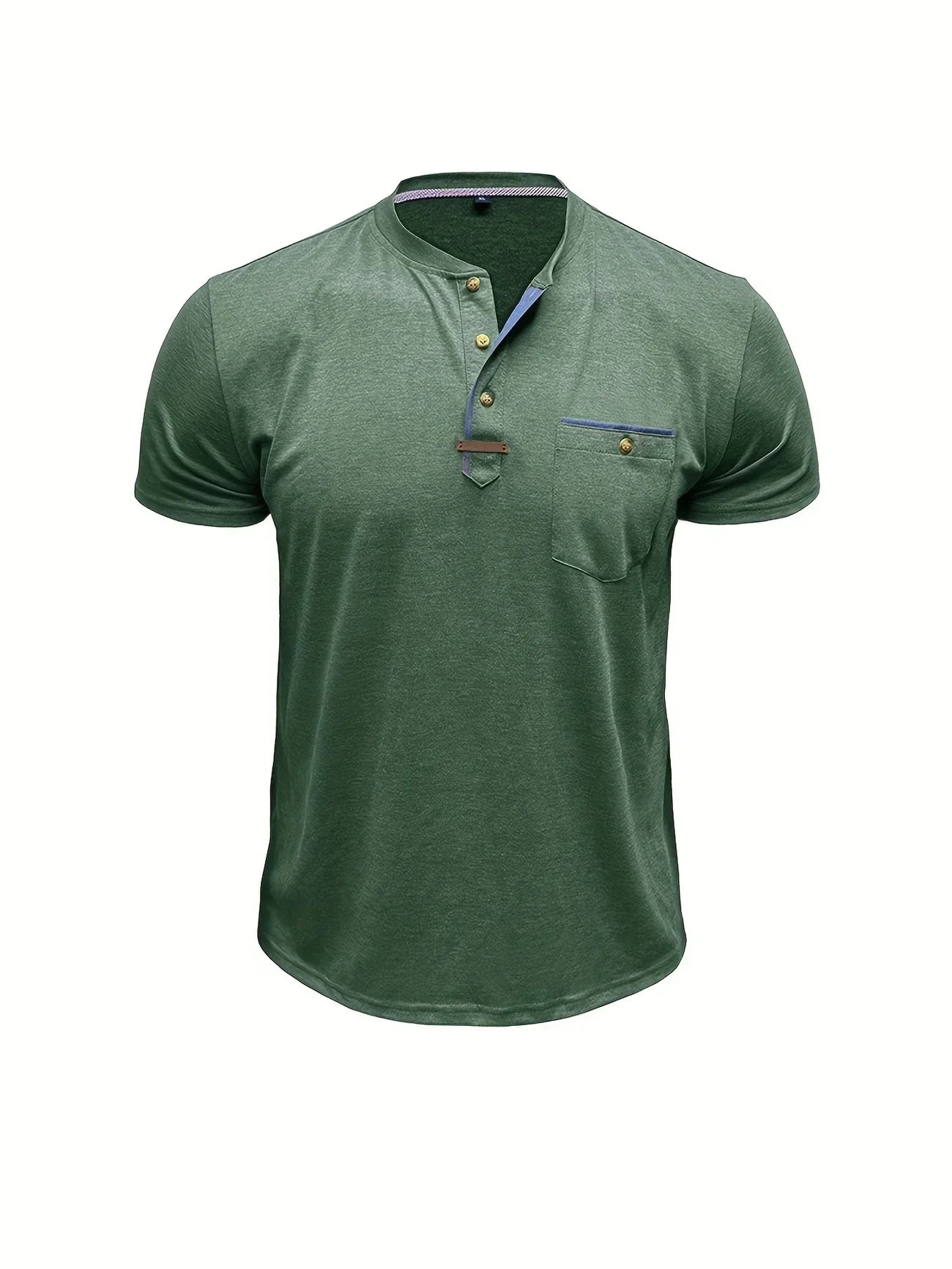 Valestra™ | T-shirt elegante con colletto rotondo e tasca