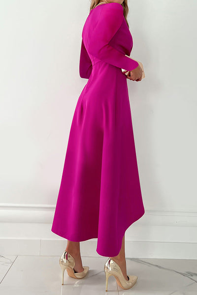 Valestra | Long Sleeve Midi Dress