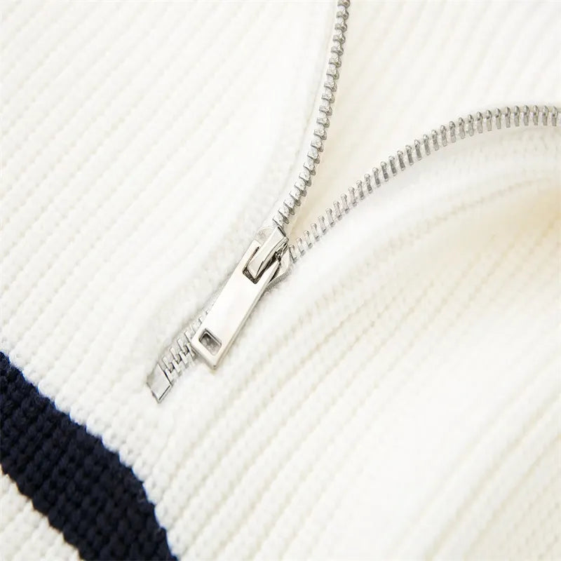 Valestra™ | Maglione a righe con zip