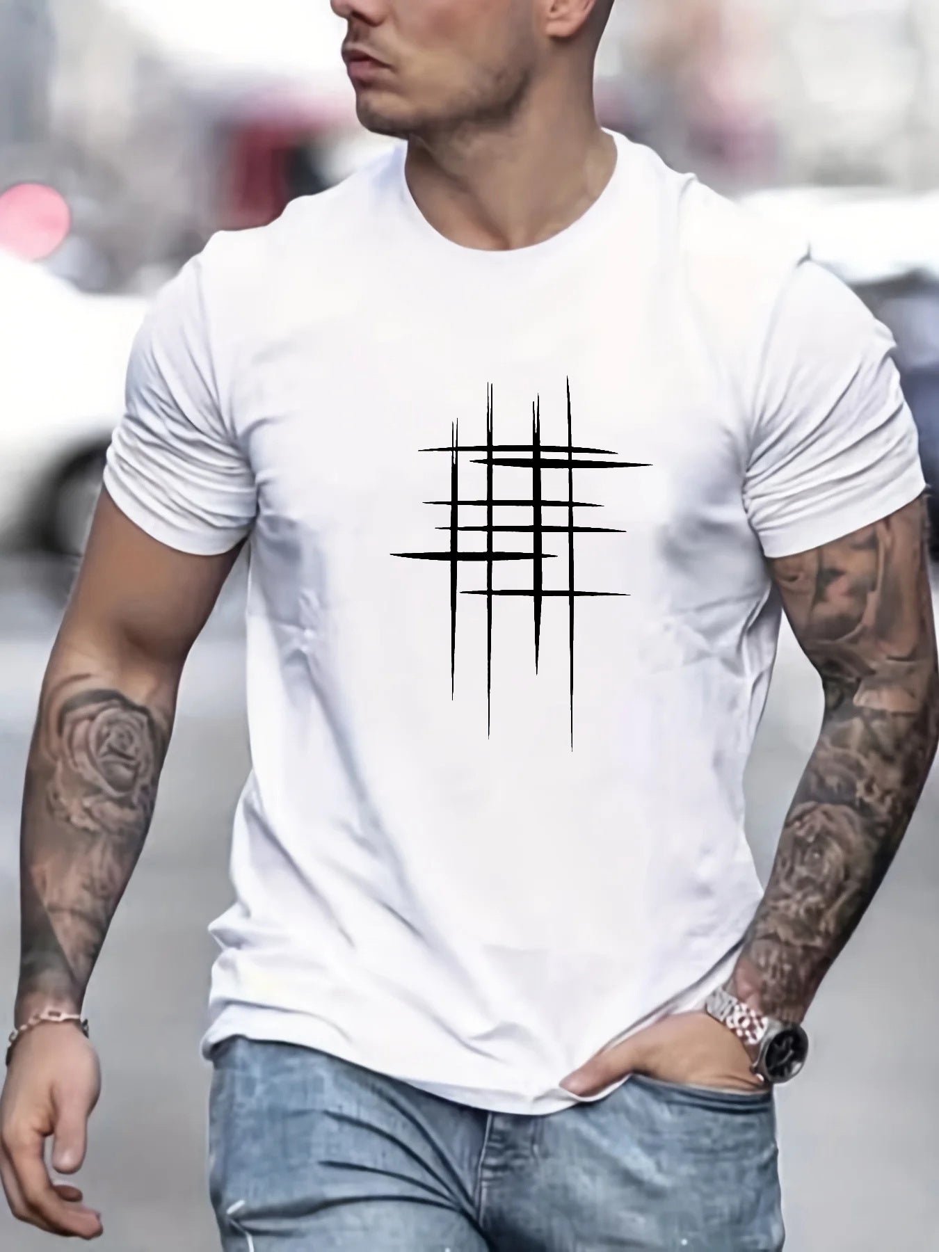 Valestra™ | T-shirt elegante a manica corta con stampa grafica