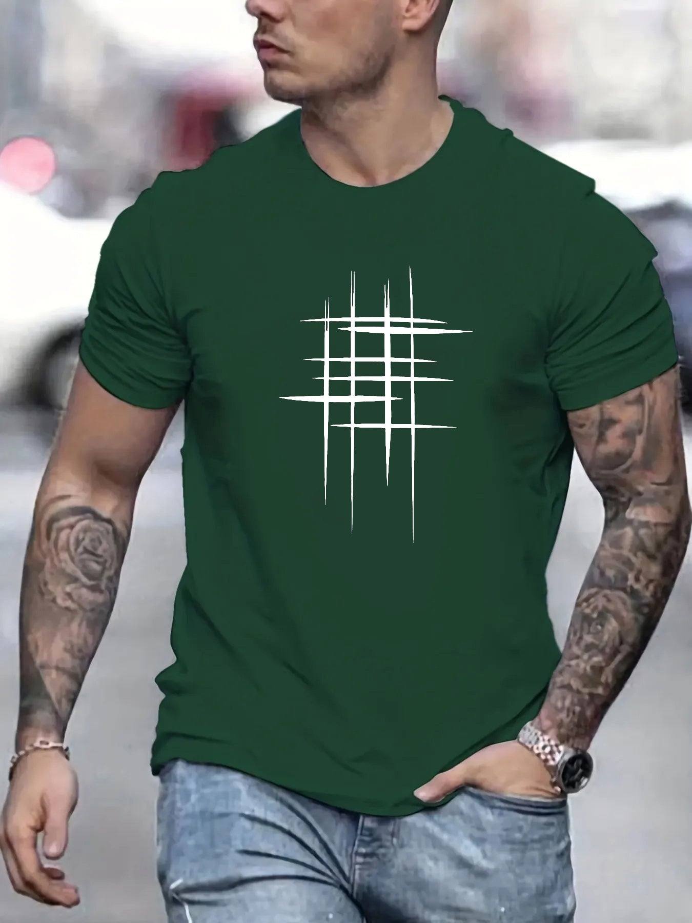 Valestra™ | T-shirt elegante a manica corta con stampa grafica
