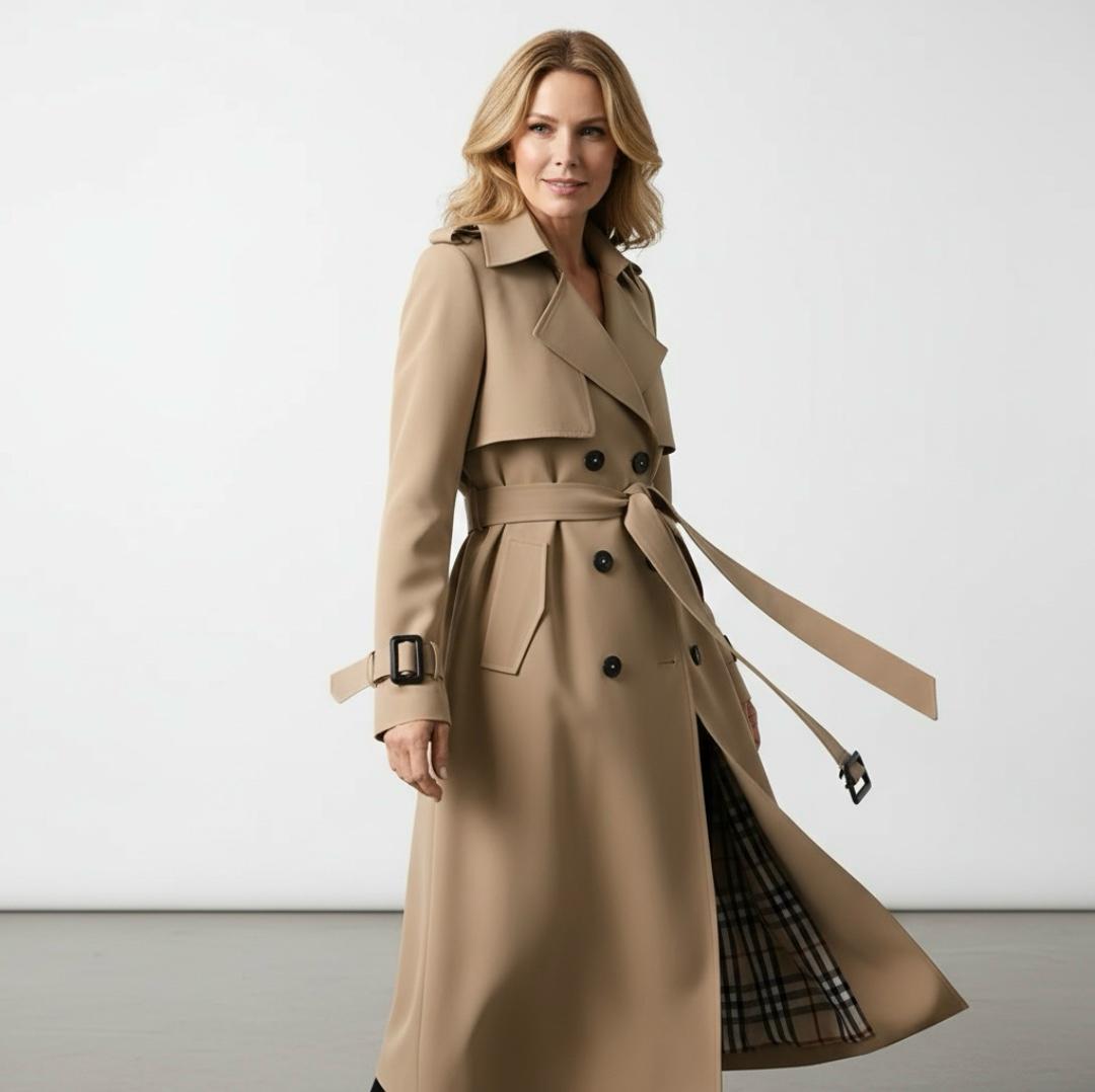 Elegant trenchcoat med tidløs stil