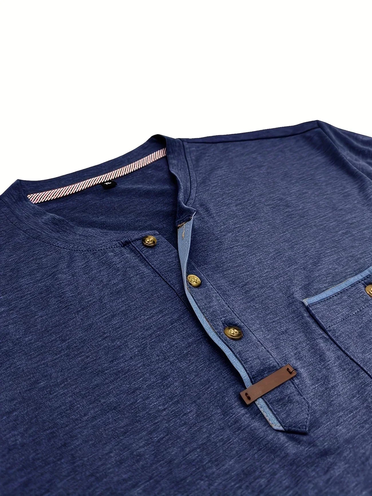 Valestra™ | T-shirt elegante con colletto rotondo e tasca