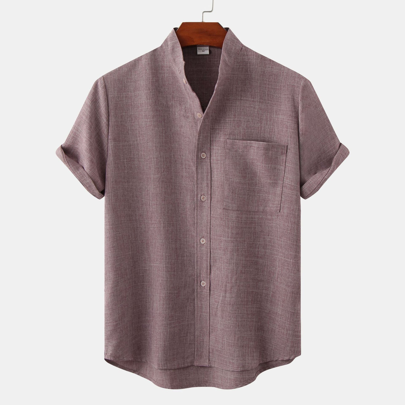 Valestra™ | Camicia in cotone unita con bottoni.