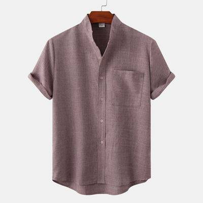 Valestra™ | Camicia in cotone unita con bottoni.