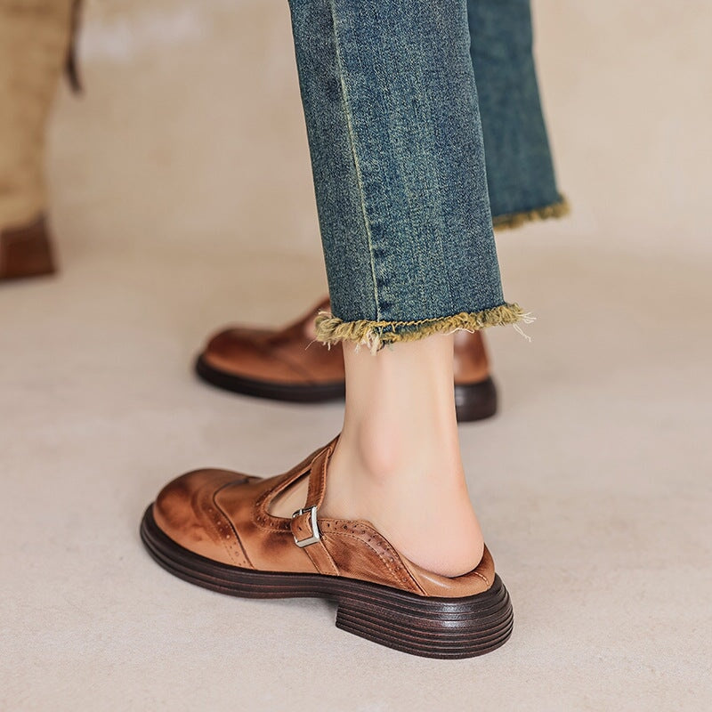 Valestra | Elegante Mary Janes i læder