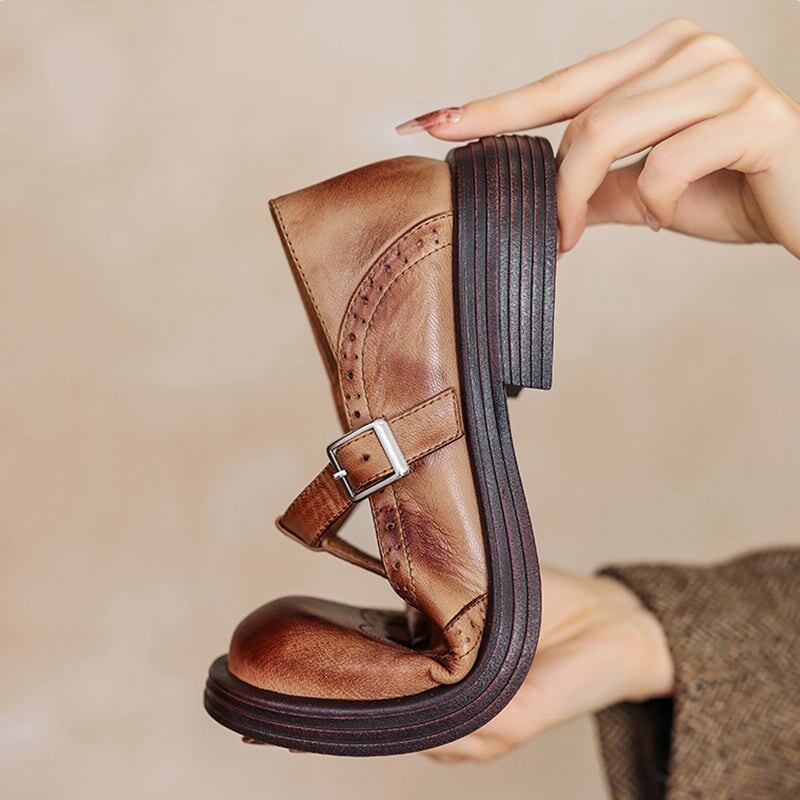 Valestra | Elegante Mary Janes i læder