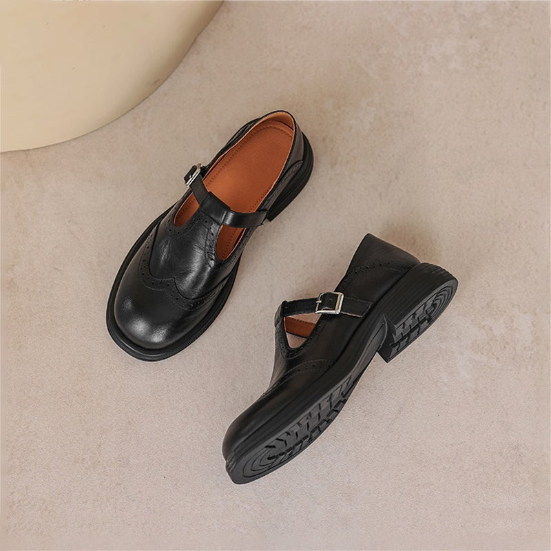 Valestra | Elegante Mary Janes i læder