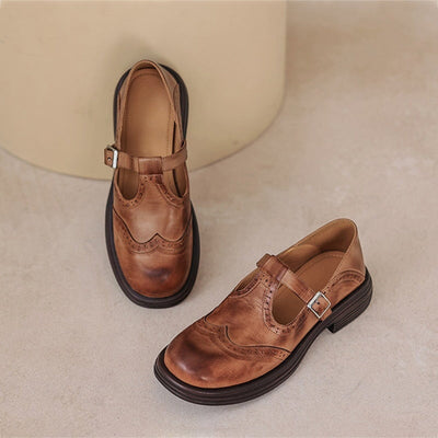 Valestra | Elegante Mary Janes i læder