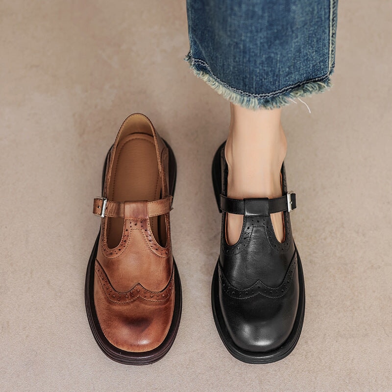 Valestra | Elegante Mary Janes i læder