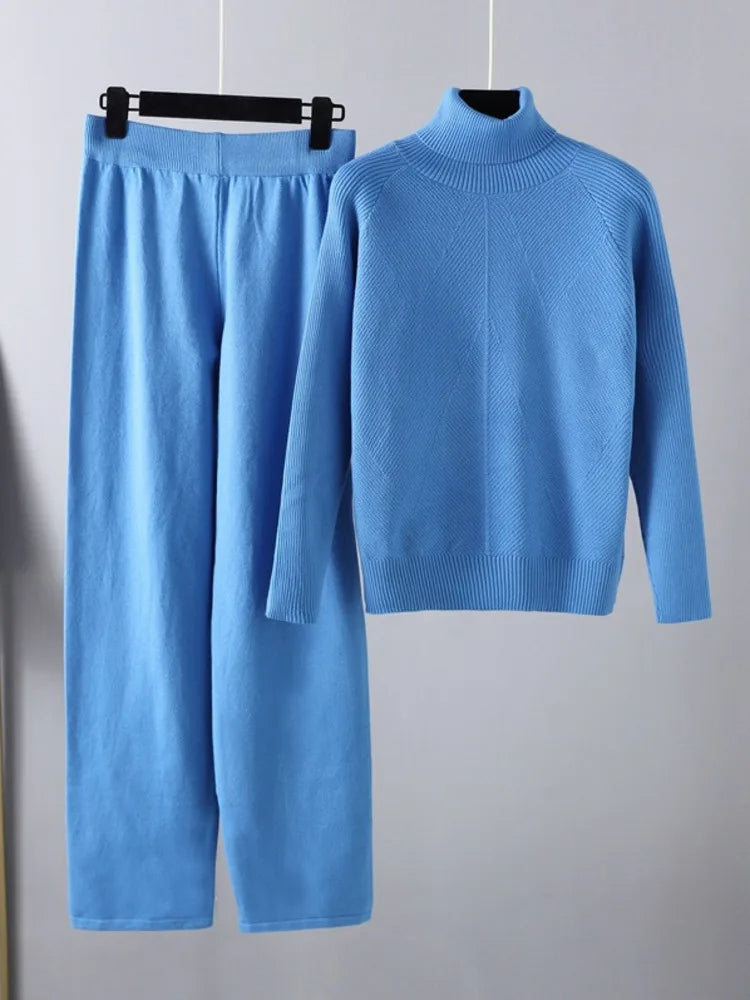 Valestra™ | Completo due pezzi Lounge in maglia a treccia